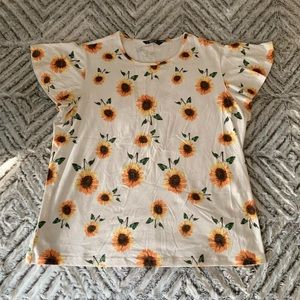 Shein sunflower shirt